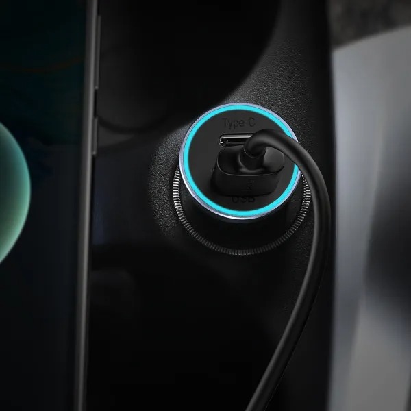 Baseus Golden Contactor Max Dual Fast Charger Car Charger U+C 60W Фото №11