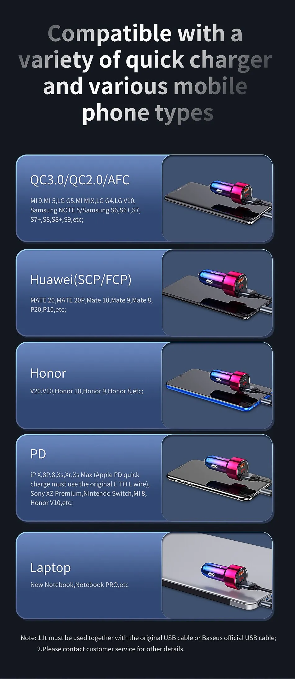 Мощная зарядка в прикуриватель Baseus Magic Series 6A 45W PPS 1xUSB | 1xType-C CCMLC20C-01 Black Фото №16