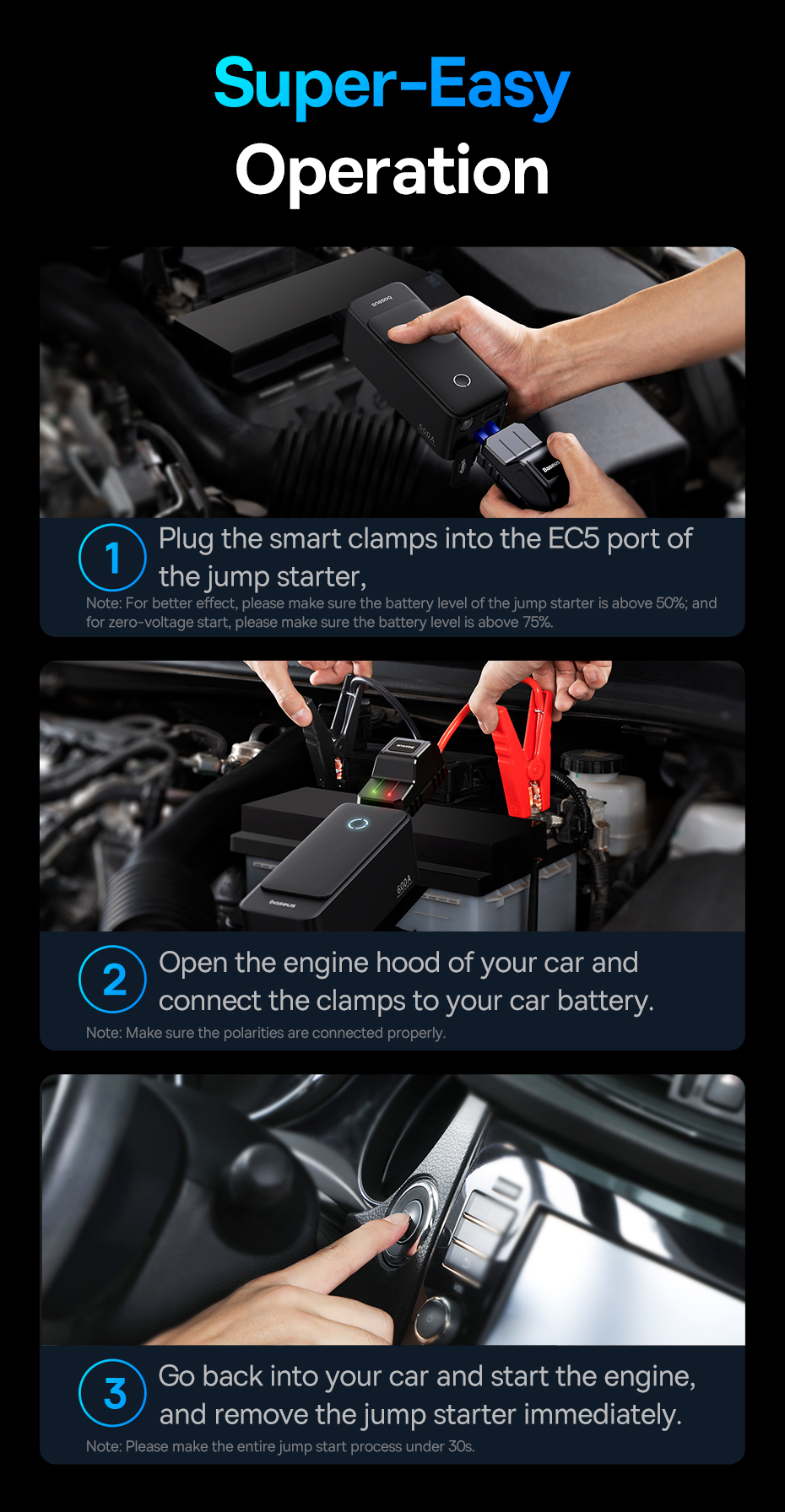 Super Energy Alpha Series Jump Starter 600A (C00259200121-00) EAN: 6932172635909 Изображение #16 Super Energy Alpha Series Jump Starter 600A (C00259200121-00) EAN: 6932172635909 Фото №16