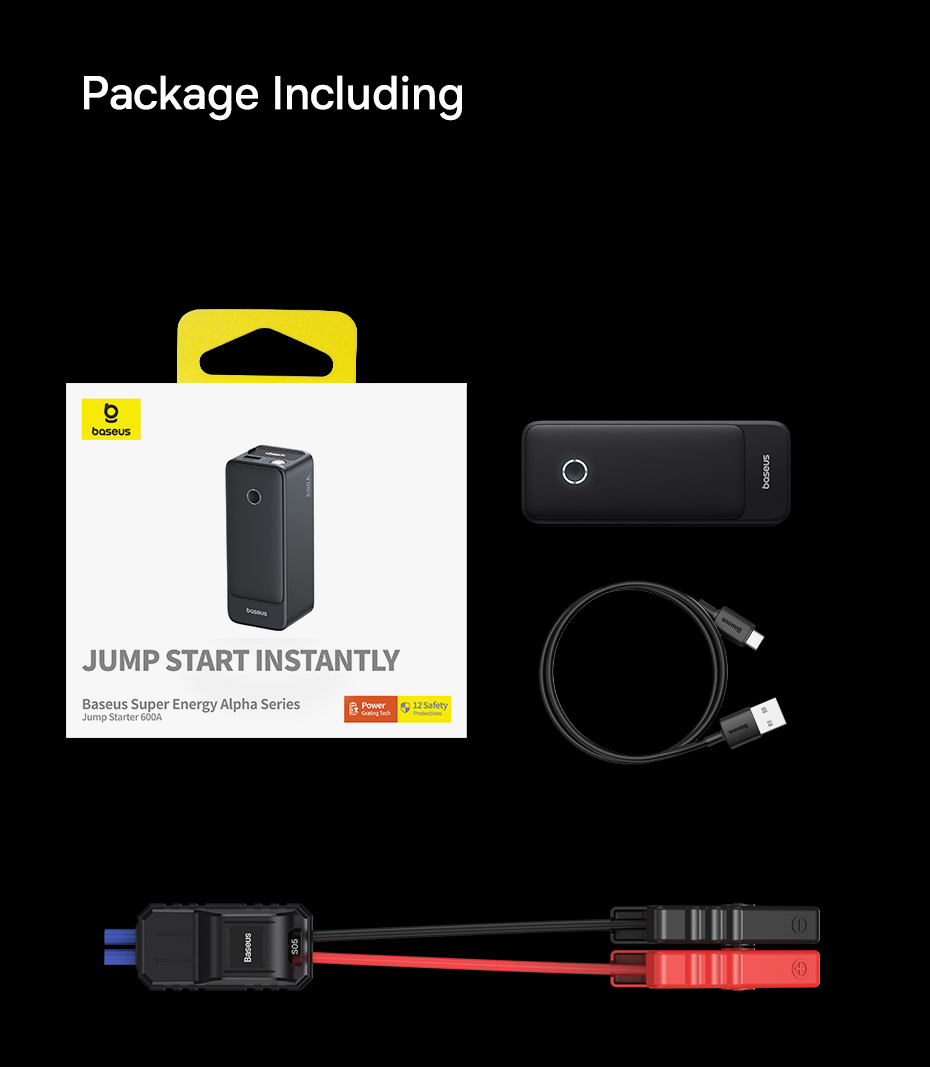 Super Energy Alpha Series Jump Starter 600A (C00259200121-00) EAN: 6932172635909 Изображение #18 Super Energy Alpha Series Jump Starter 600A (C00259200121-00) EAN: 6932172635909 Фото №18