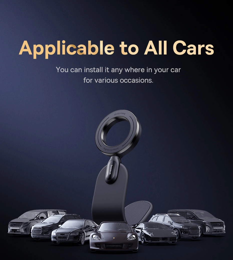 Baseus C02 Go Series Magnetic MagSafe Car Phone Mount Фото №7