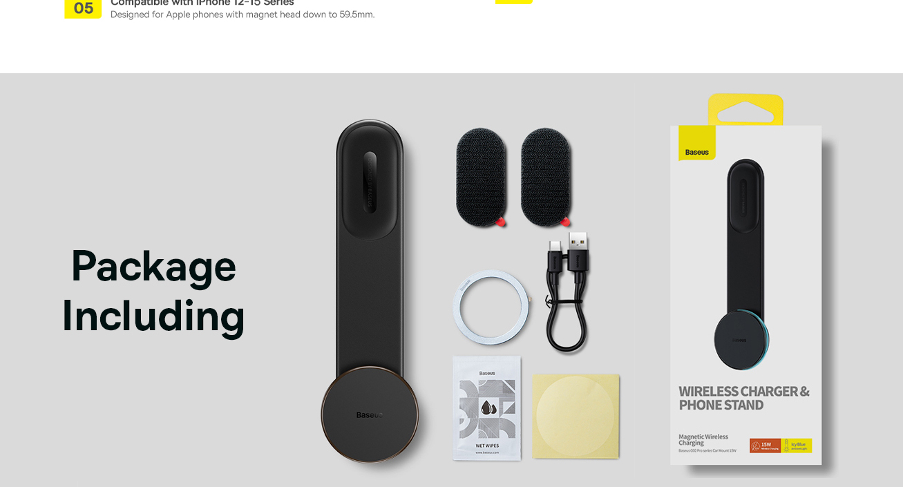 MagSafe Baseus C02 Pro Series Magnetic Wireless Charger & Phone Stand (C40156000111-00) Фото №13