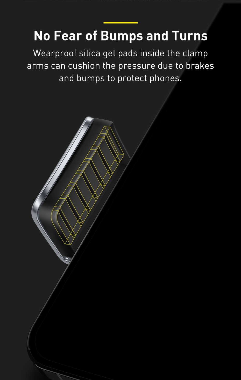 Автодержатель Baseus Easy Control Clamp Car Mount Holder SUYK000001 Black для вентиляционного отверстия и приборной панели Фото №8