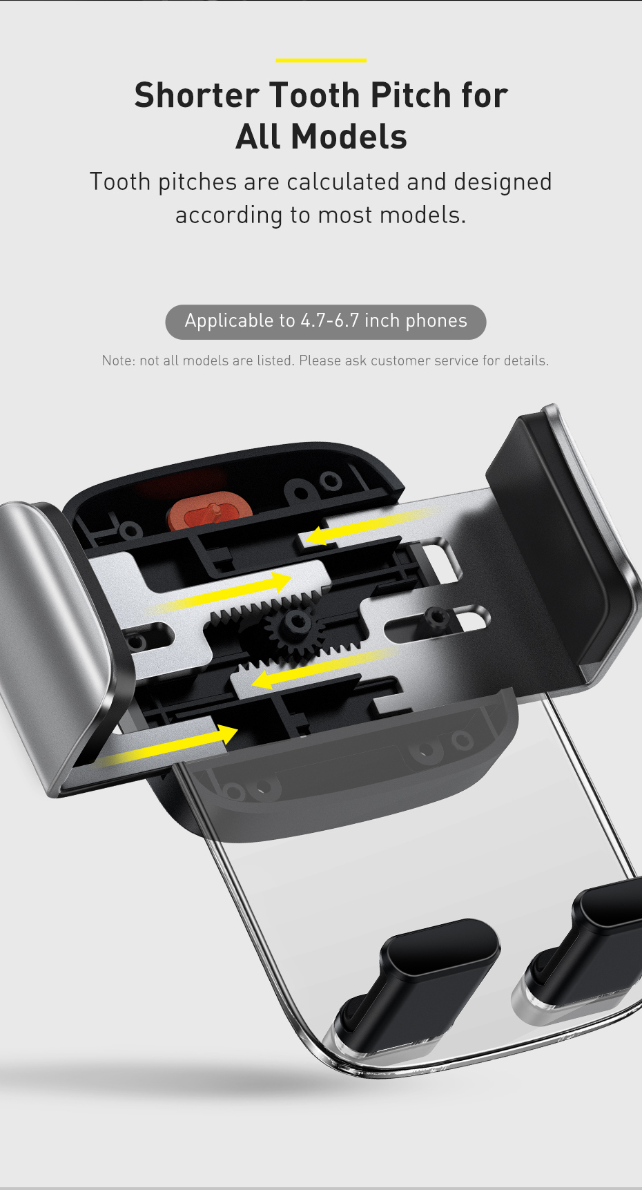 Автодержатель Baseus Easy Control Clamp Car Mount Holder SUYK000001 Black для вентиляционного отверстия и приборной панели Фото №9