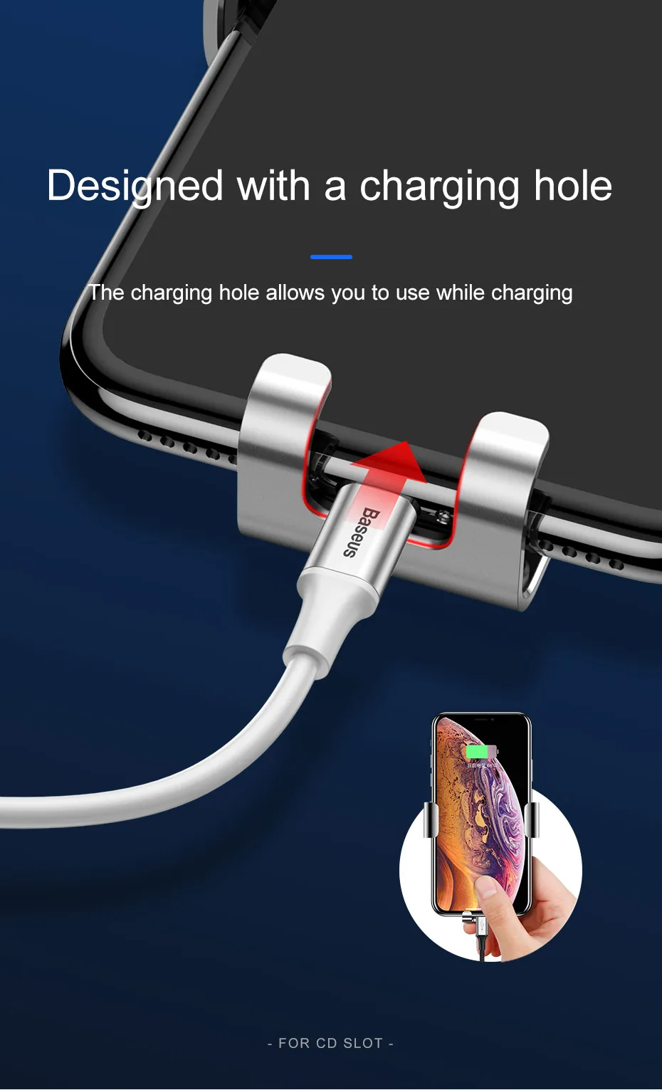 Metal Age Gravity Car Mount CD Version Black (SUYL-J01) Фото №12