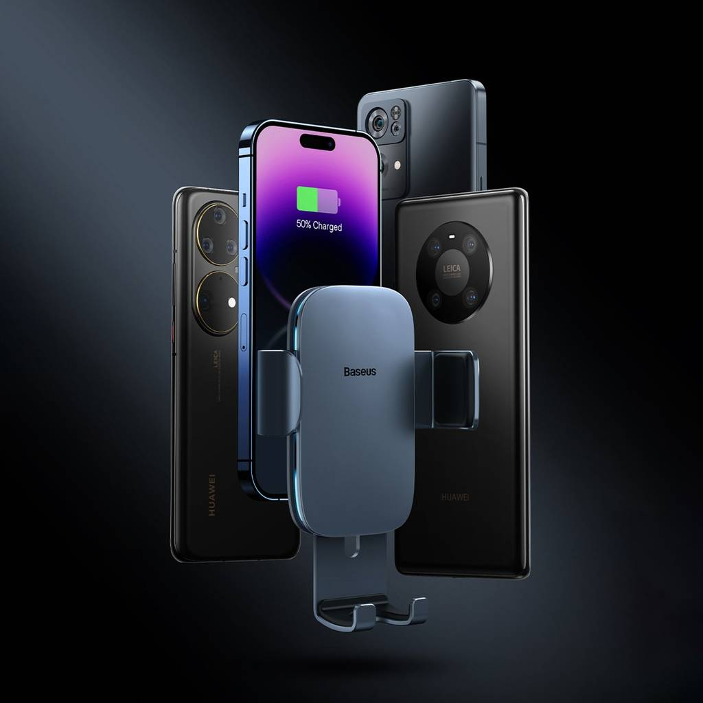 Baseus Metal Age ll Gravity Car Mount Black Телефона На воздуховод