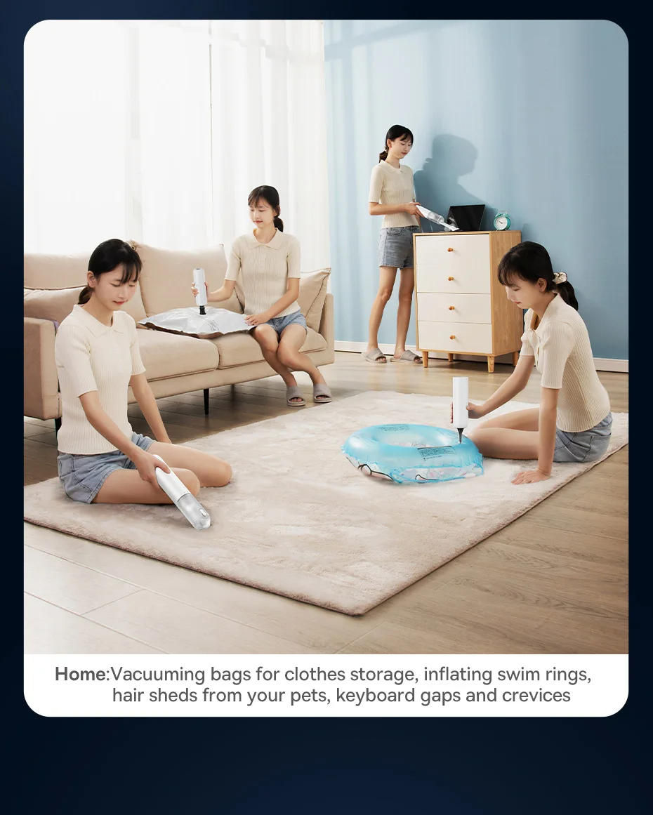 Baseus A3lite Handy Vacuum Cleaner |НЕРА, 6000 mAh, 12000Pa| Фото №10