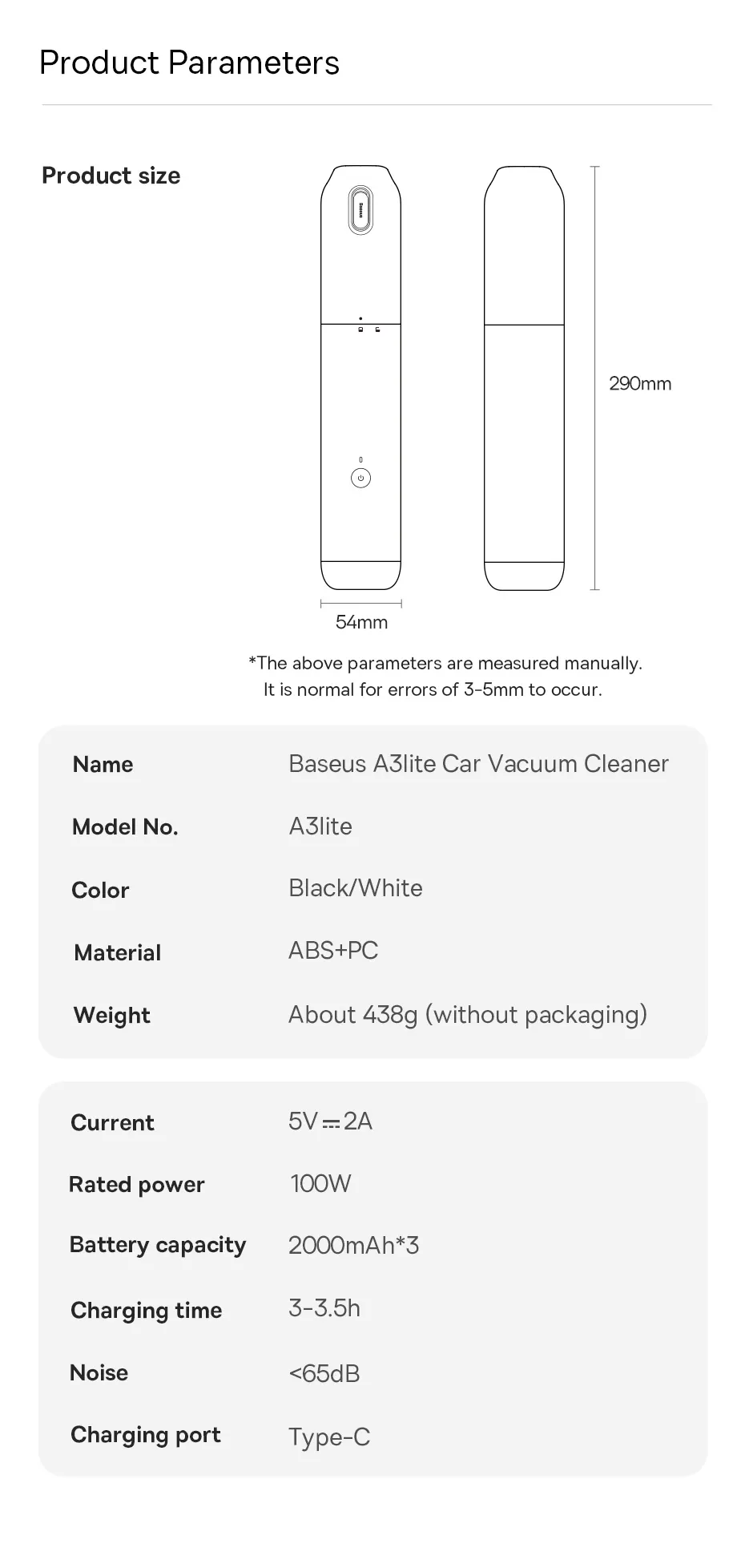 Baseus A3lite Handy Vacuum Cleaner |НЕРА, 6000 mAh, 12000Pa| Фото №20