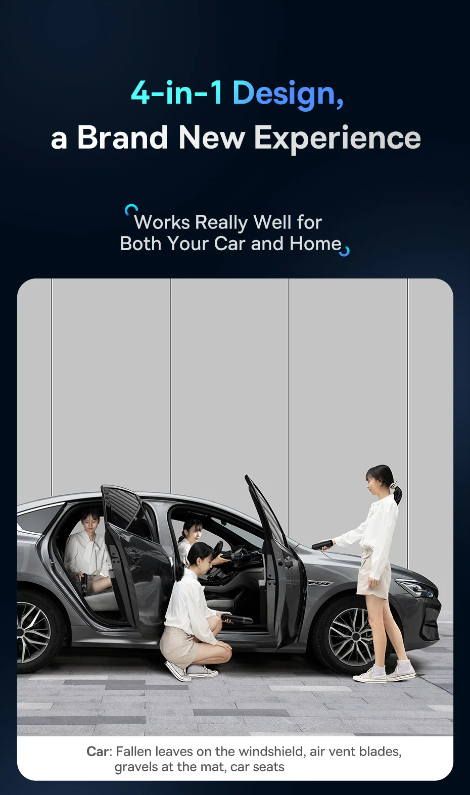 Baseus A3lite Handy Vacuum Cleaner |НЕРА, 6000 mAh, 12000Pa| Фото №9