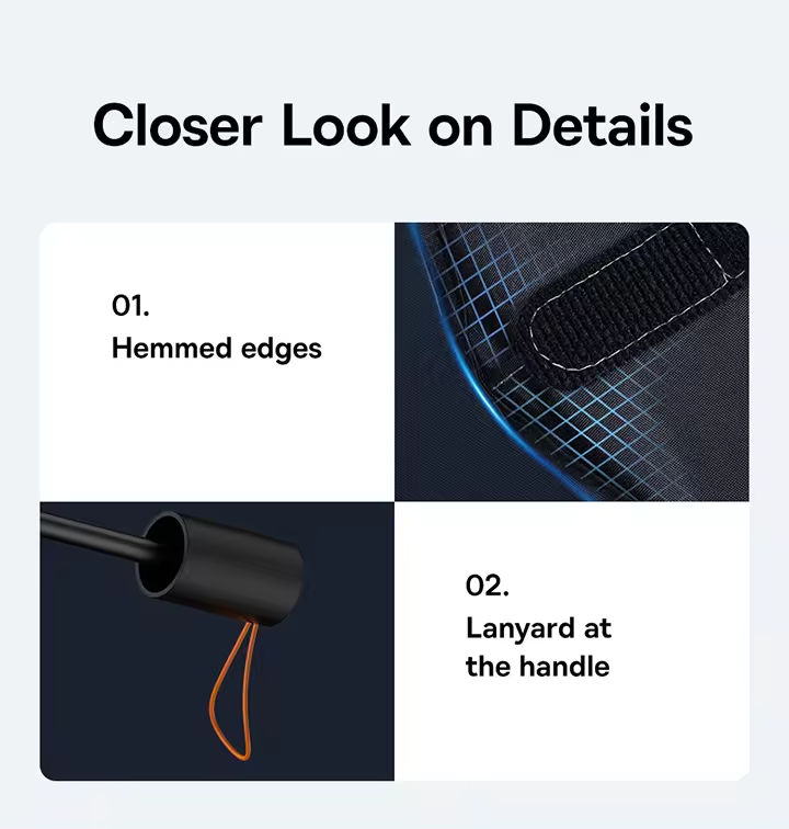 Baseus CoolRide Doubled-Layered Windshield Sun Shade Umbrella Pro Large C20656100111-00 Black Фото №15