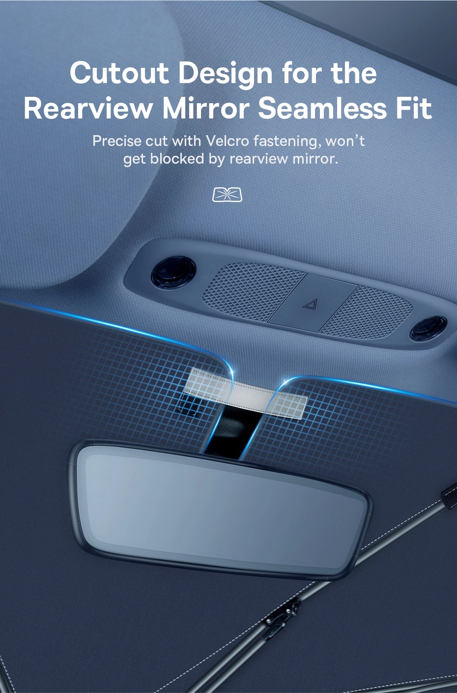 Baseus CoolRide Windshield Sun Shade Umbrella Lite Small (CRKX000001) Фото №13