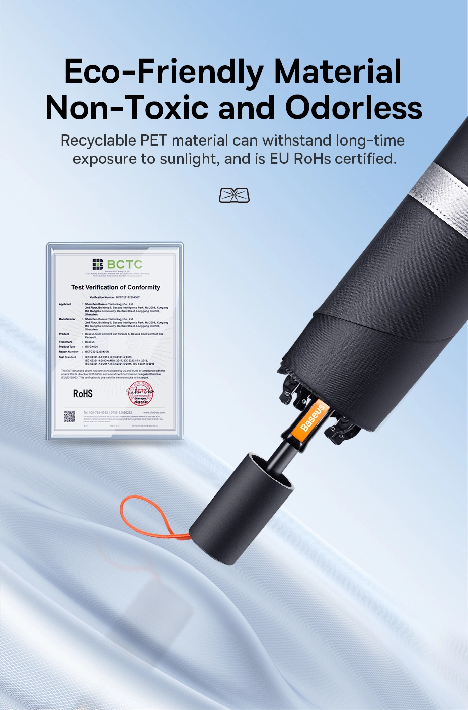 Baseus CoolRide Windshield Sun Shade Umbrella Lite Small (CRKX000001) Фото №14