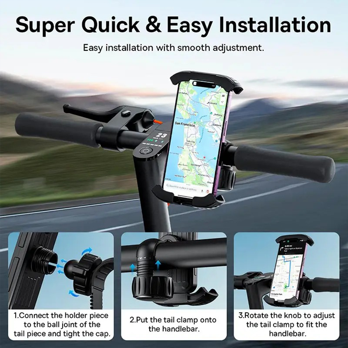 Baseus QuickGo Series Bike Phone Mount |5.7-7.2