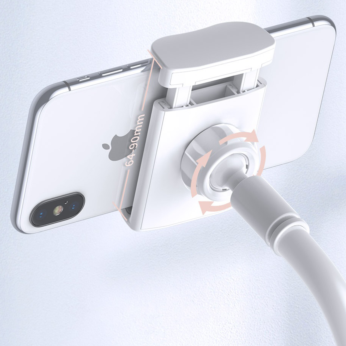 Baseus Unlimited Adjustment Lazy Phone Holder совместим с устройствами от 4.0 до 6.5 дюймов Ширина захвата держателя Baseus Unlimited Adjustment Lazy Phone Holder: от 64 мм до 90 мм