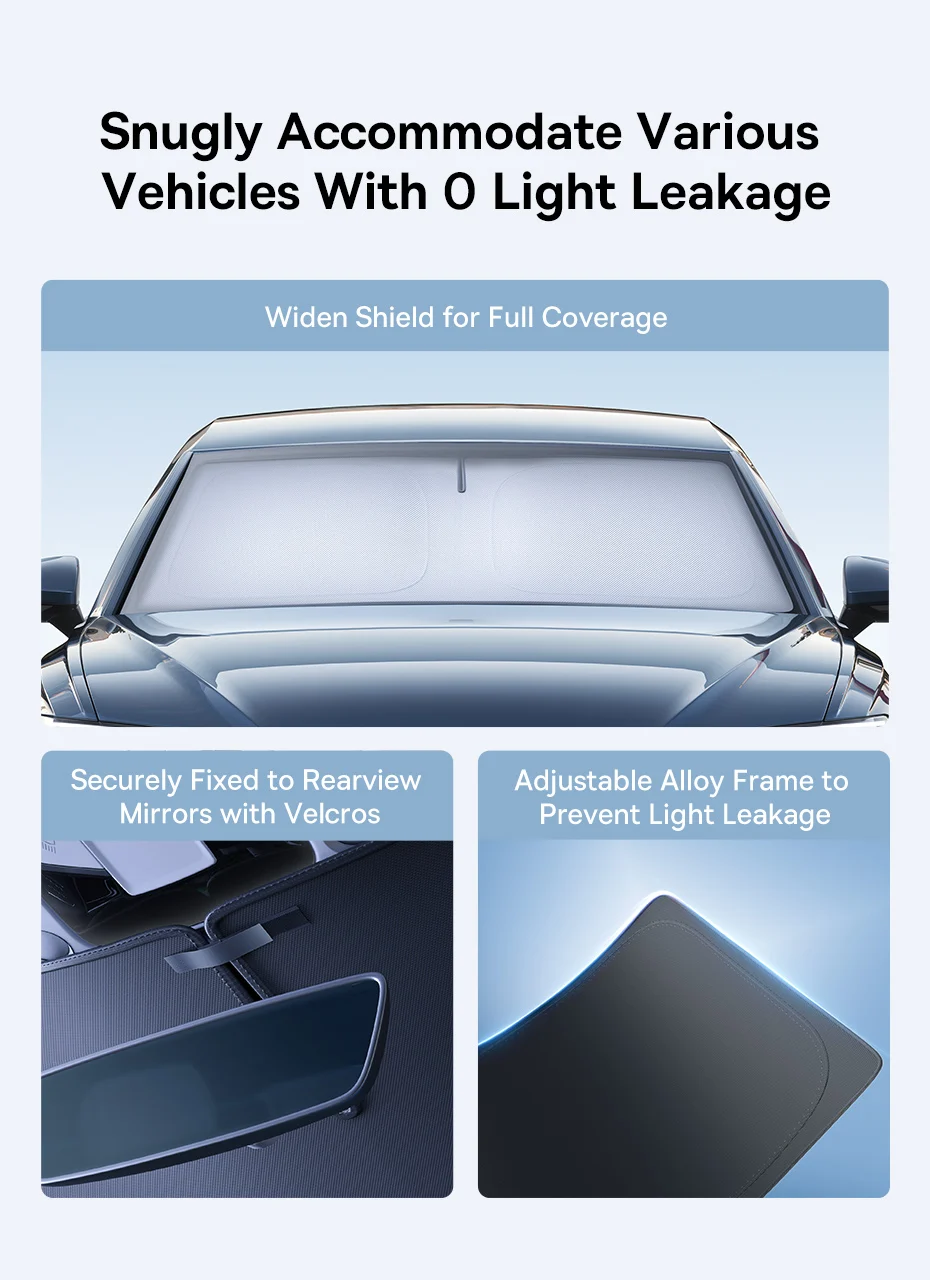 Baseus GoTrip DT1 Car Sunshade Windshield Cover 150x80 см (BC-CN021) Фото №10