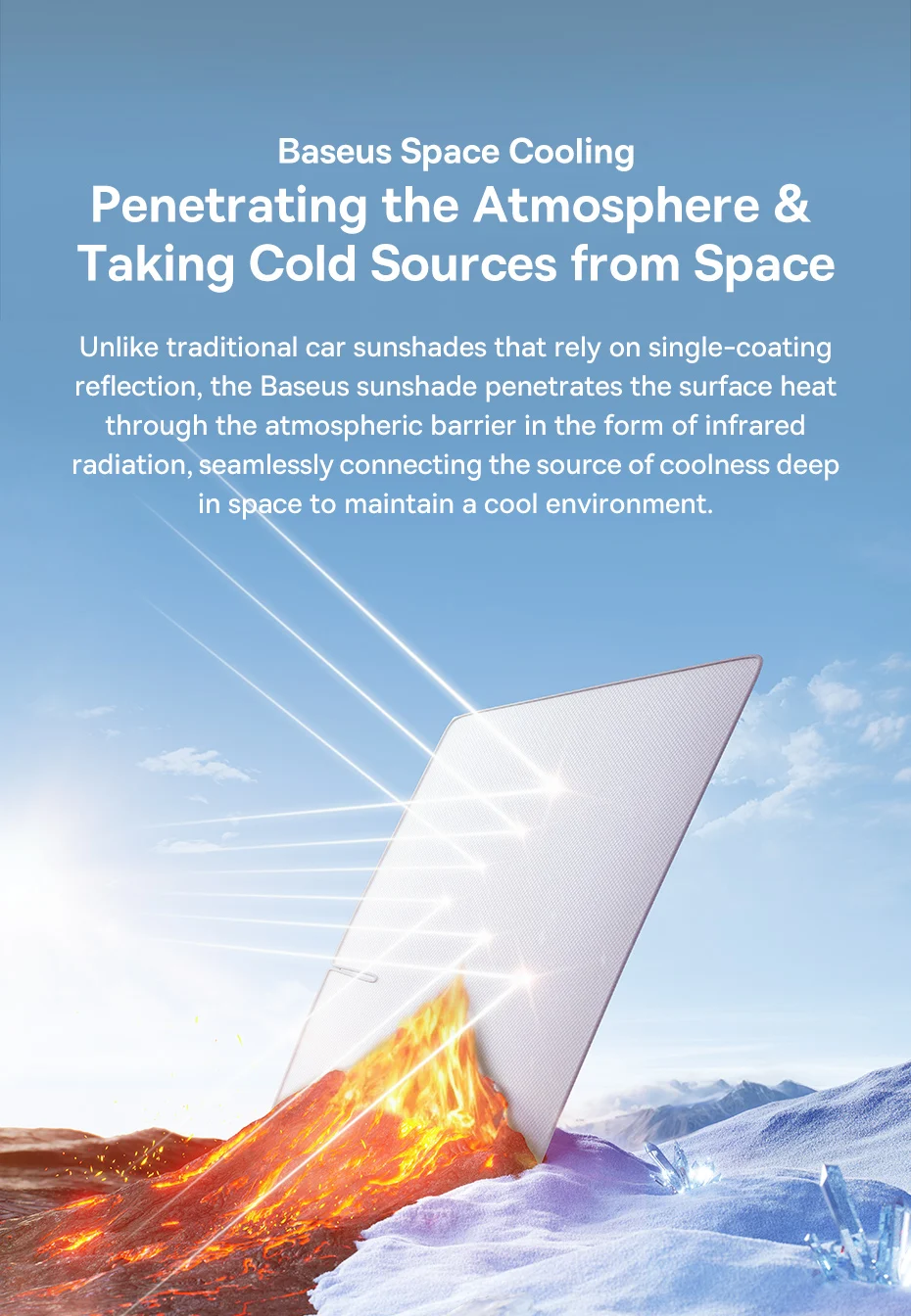 Baseus GoTrip DT1 Car Sunshade Windshield Cover 150x80 см (BC-CN021) Фото №3