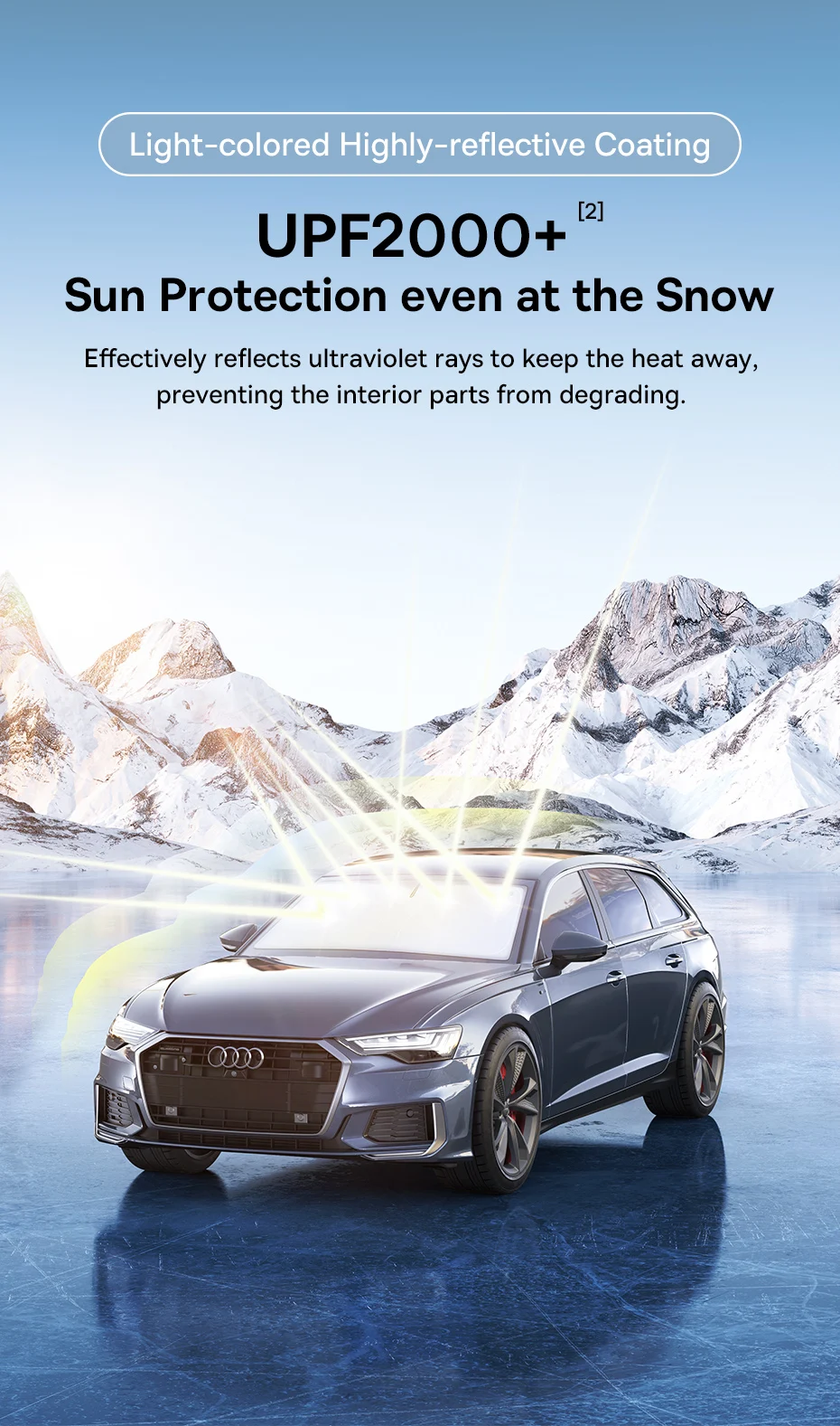 Baseus GoTrip DT1 Car Sunshade Windshield Cover 150x80 см (BC-CN021) Фото №4