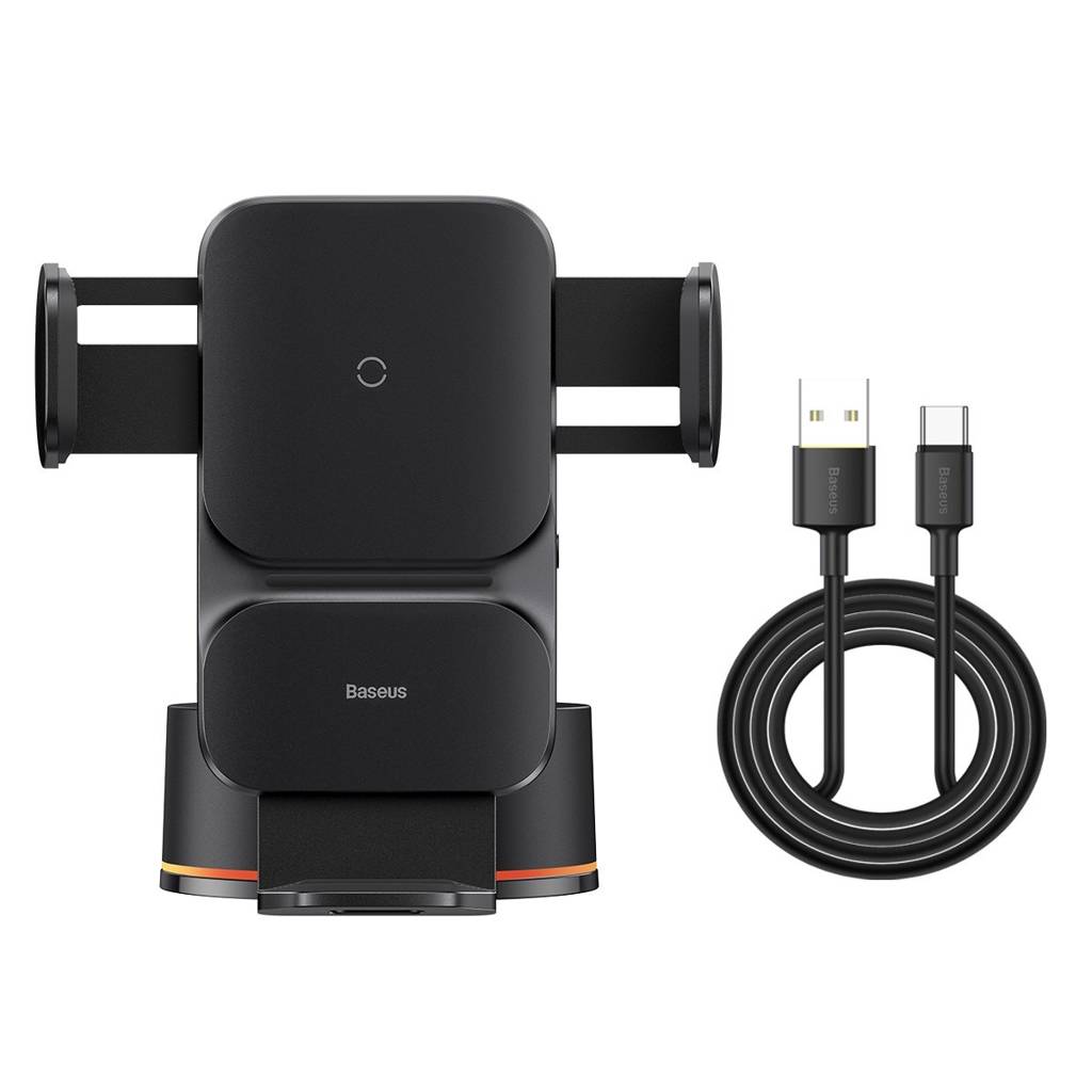 Baseus Wisdom Wireless Qi 15W Black автозажим Телефона На торпедо авто Универсальный ViewSonic