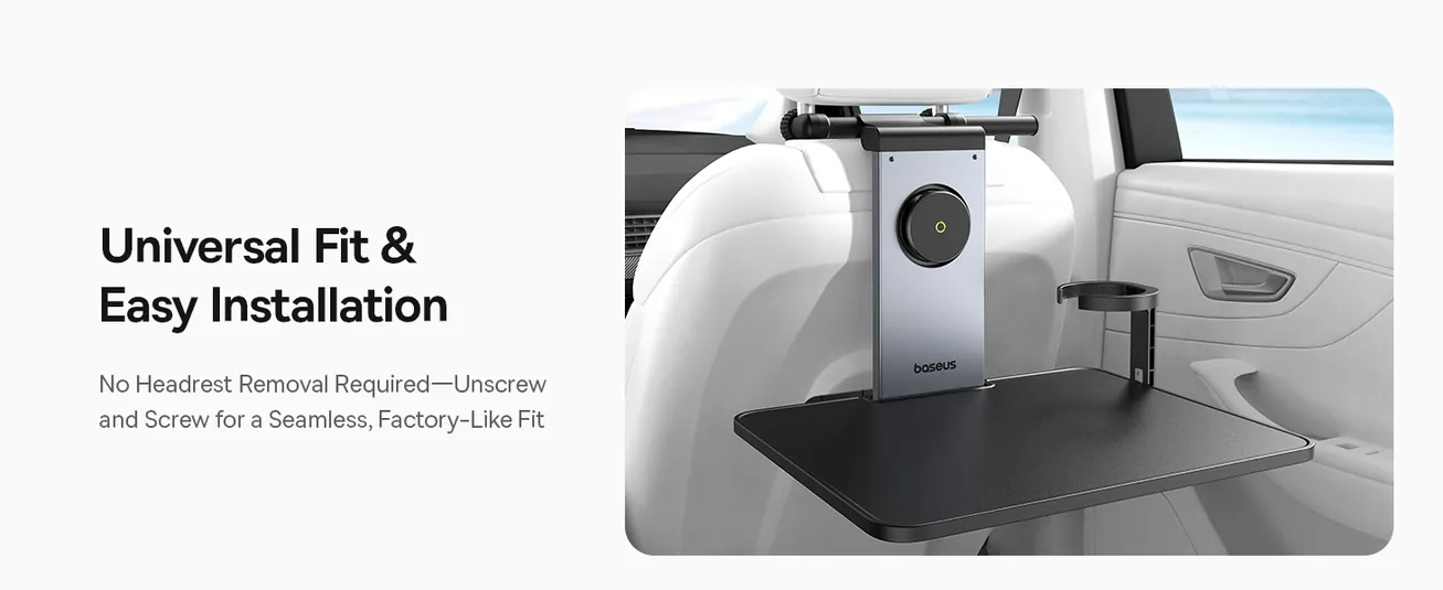 Автомобильный столик органайзер Baseus MagPro Series Versatile Car Mount for Backseat Headrest Фото №3