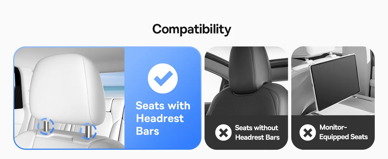 Автомобильный столик органайзер Baseus MagPro Series Versatile Car Mount for Backseat Headrest Фото №4