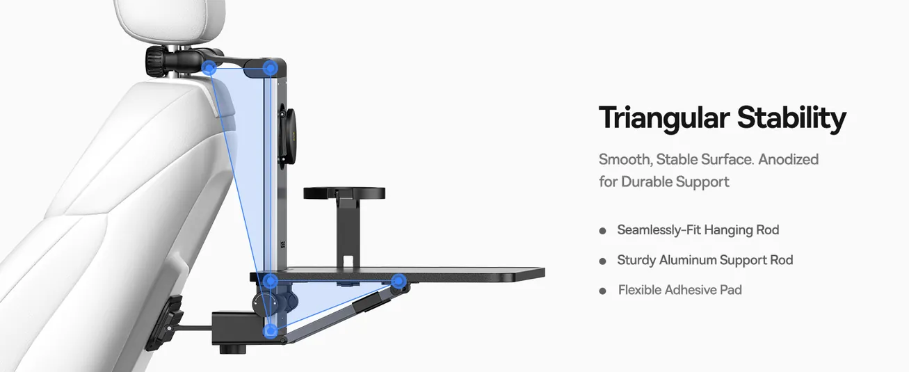 Автомобильный столик органайзер Baseus MagPro Series Versatile Car Mount for Backseat Headrest Фото №9
