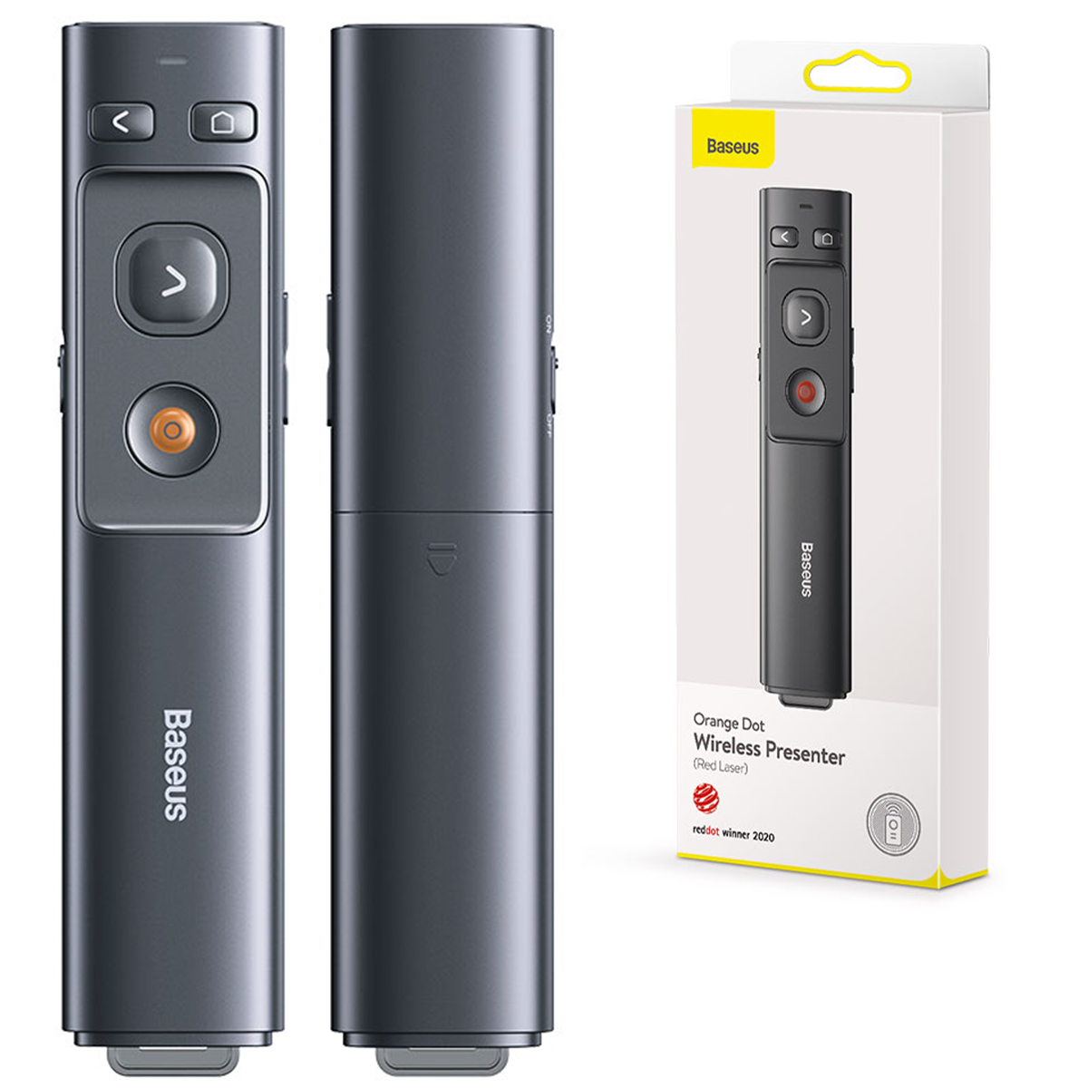 Бездротова указка-презентер BASEUS Orange Dot Wireless Presenter |100m, USB/Type-C Receiver| Фото №2