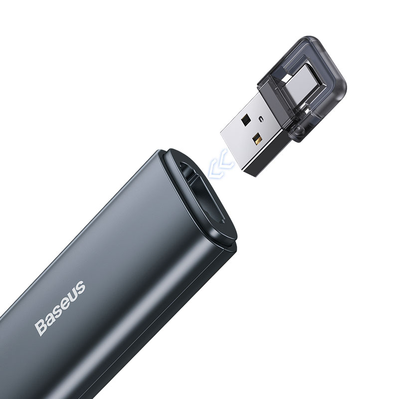 Бездротова указка-презентер BASEUS Orange Dot Wireless Presenter |100m, USB/Type-C Receiver| Фото №12