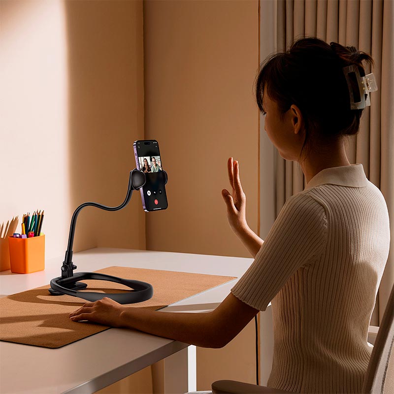 Baseus ComfortJoy Series Neck Phone Holder (LUGB000001) Black Изображение #9 Baseus ComfortJoy Series Neck Phone Holder (LUGB000001) Black Фото №9