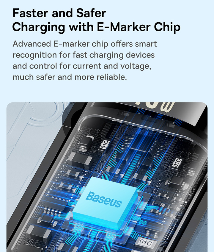 Baseus Tungsten Gold Fast Charging Data Cable USB-C to USB-C 240W Фото №5