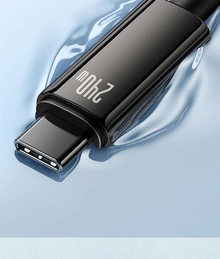 Baseus Tungsten Gold Fast Charging Data Cable USB-C to USB-C 240W Фото №7