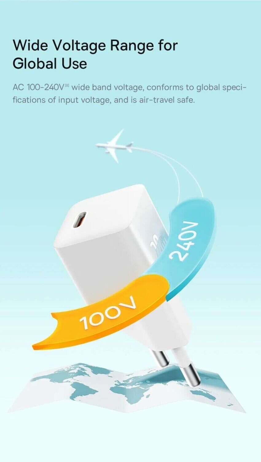 Wall Charger Baseus GaN5 1C 20W (CCGN050102) Фото №12