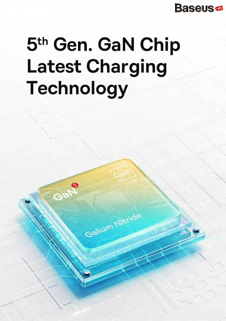 Baseus GaN5 Fast Charger Mini 1C 30W White CCGN070502 Фото №7