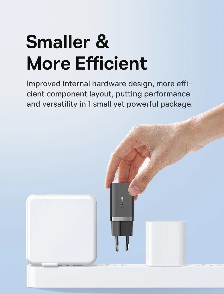 Wall Charger Baseus GaN5 2C 40W (CCGP180102) Фото №5