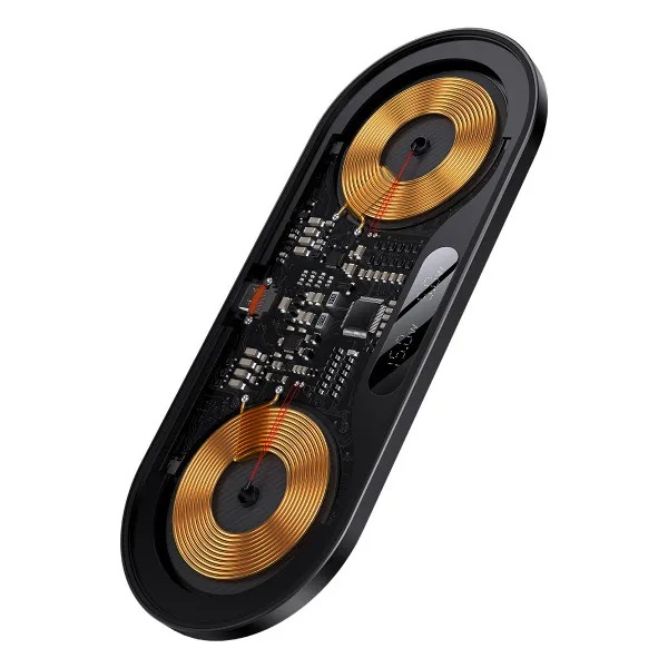 Baseus Digital LED Display 2in1 Wireless Charger 20W WXSX010101 Фото №11