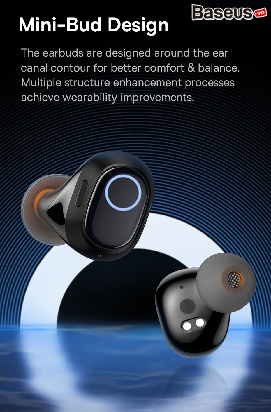 Бездротові навушники Baseus Bowie WM03 BISA TWS BT5.3 true wireless earphones Фото №11