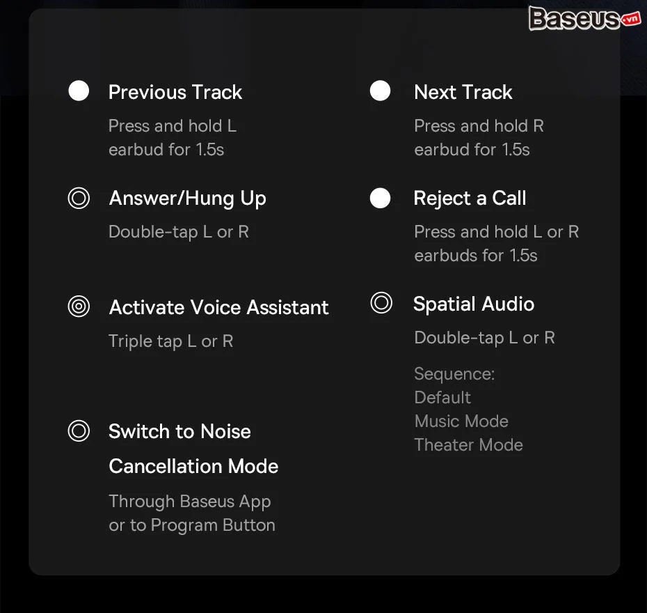 Бездротові навушники Baseus Bowie WM03 BISA TWS BT5.3 true wireless earphones Фото №17