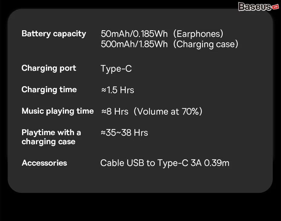 Бездротові навушники Baseus Bowie WM03 BISA TWS BT5.3 true wireless earphones Фото №20