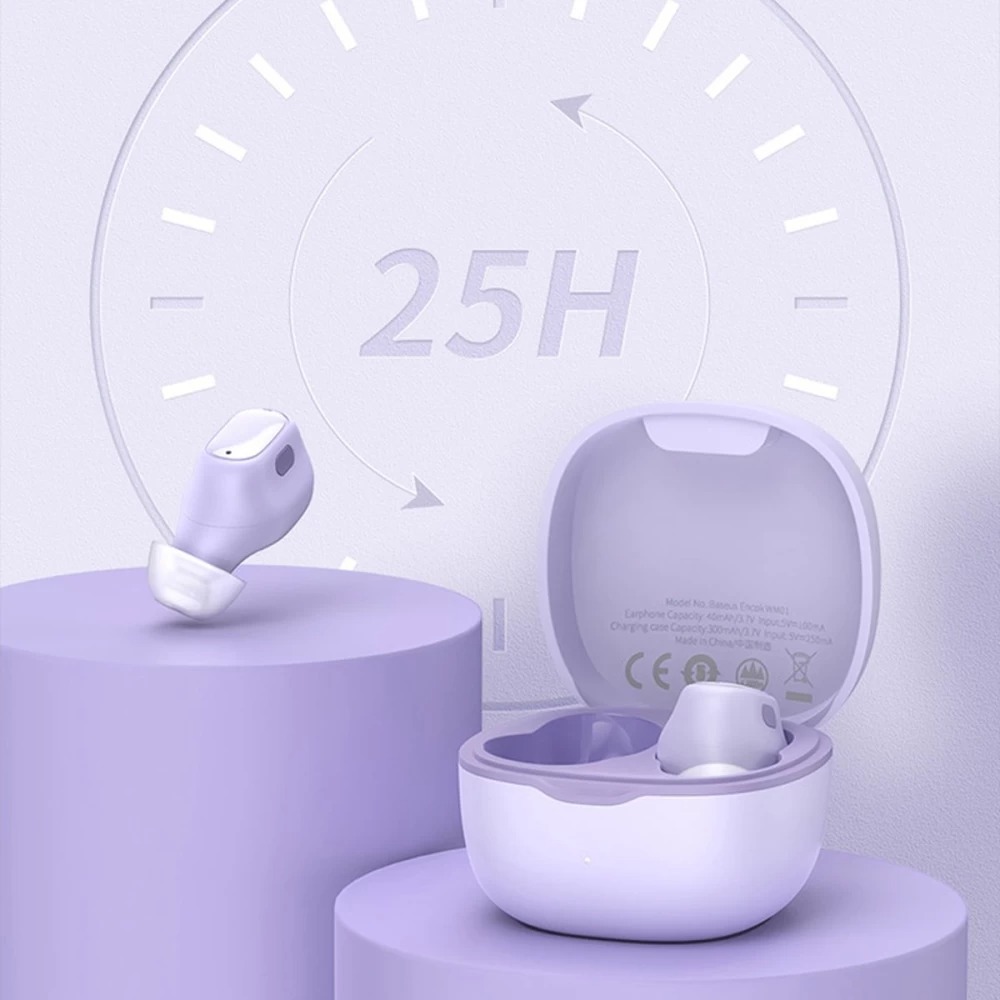 Baseus Encok WM01 TWS BT5.3 wireless headphones Pink (NGTW370004) Оригинал! Фото №16