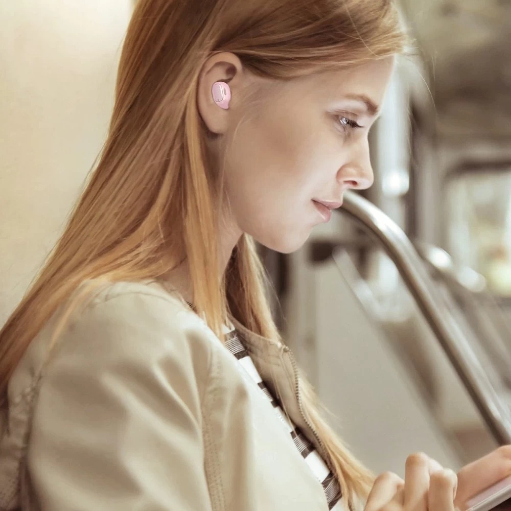 Baseus Encok WM01 TWS BT5.3 wireless headphones Pink (NGTW370004) Оригинал! Фото №6