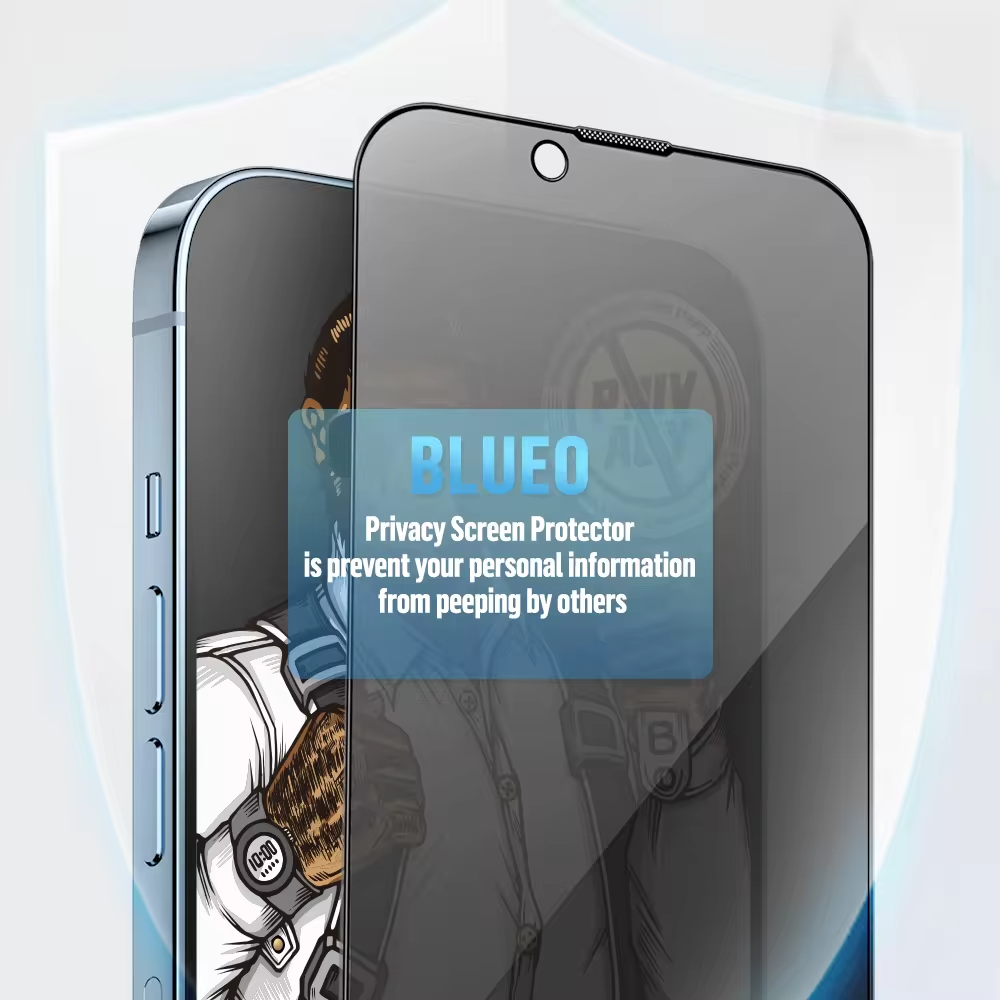 Blueo Anti-Peep Privacy Glass Full Cover HD Фото №10