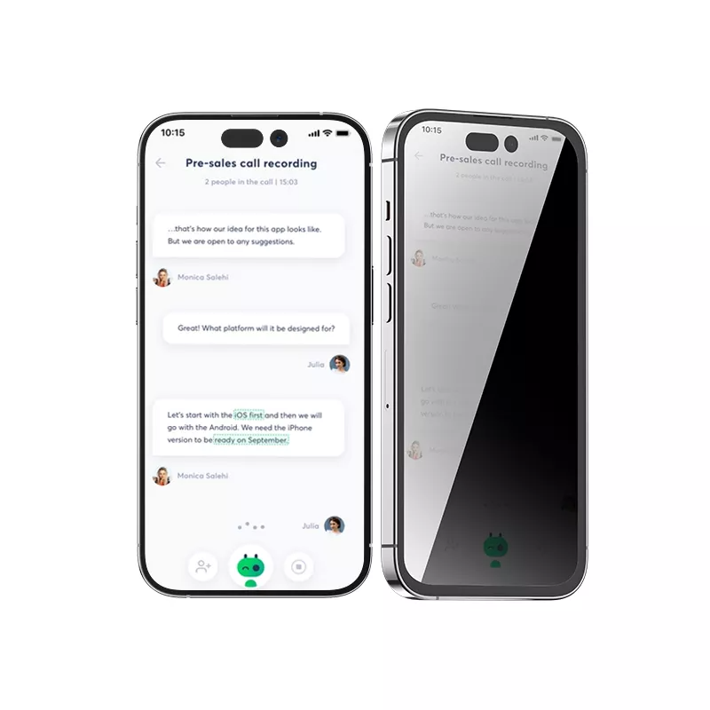 Blueo Anti-Peep Privacy Glass Full Cover HD Фото №7