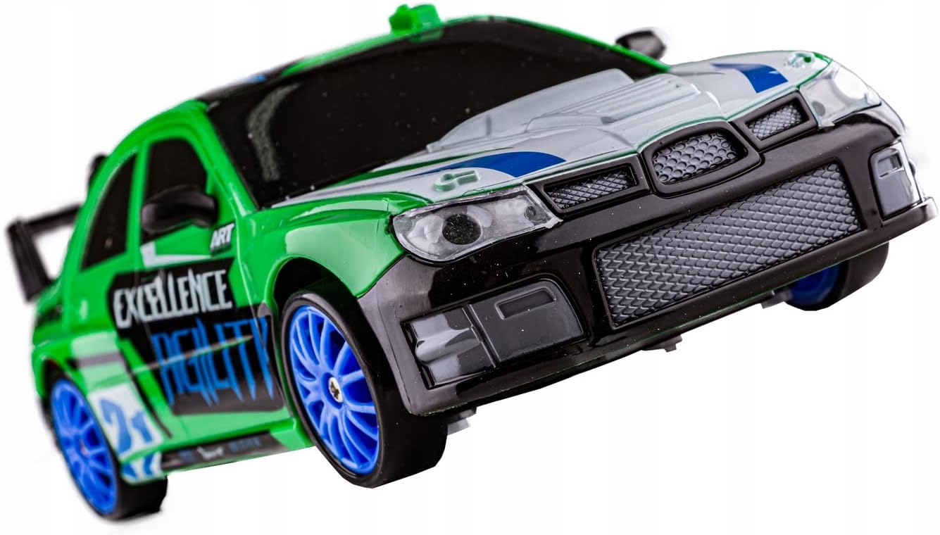 Green Remote Control Car RC Drift Car 1:24 Scale Rally Series Subaru Impreza 4WD Фото №2