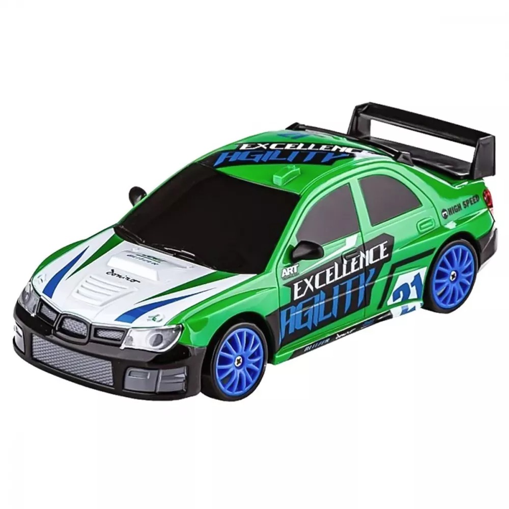 Green Remote Control Car RC Drift Car 1:24 Scale Rally Series Subaru Impreza 4WD Фото №10