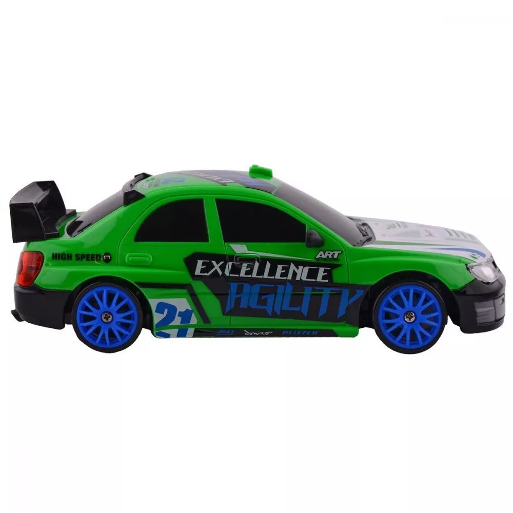 Green Remote Control Car RC Drift Car 1:24 Scale Rally Series Subaru Impreza 4WD Фото №7