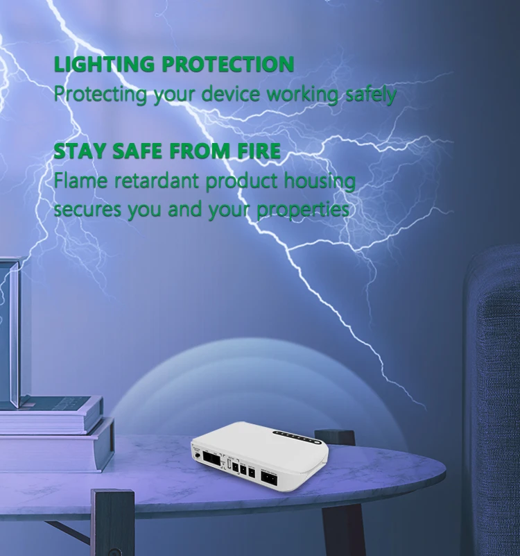 mini UPS SKE POE-632E DC 5V/9V/12V 8800mAh Фото №1