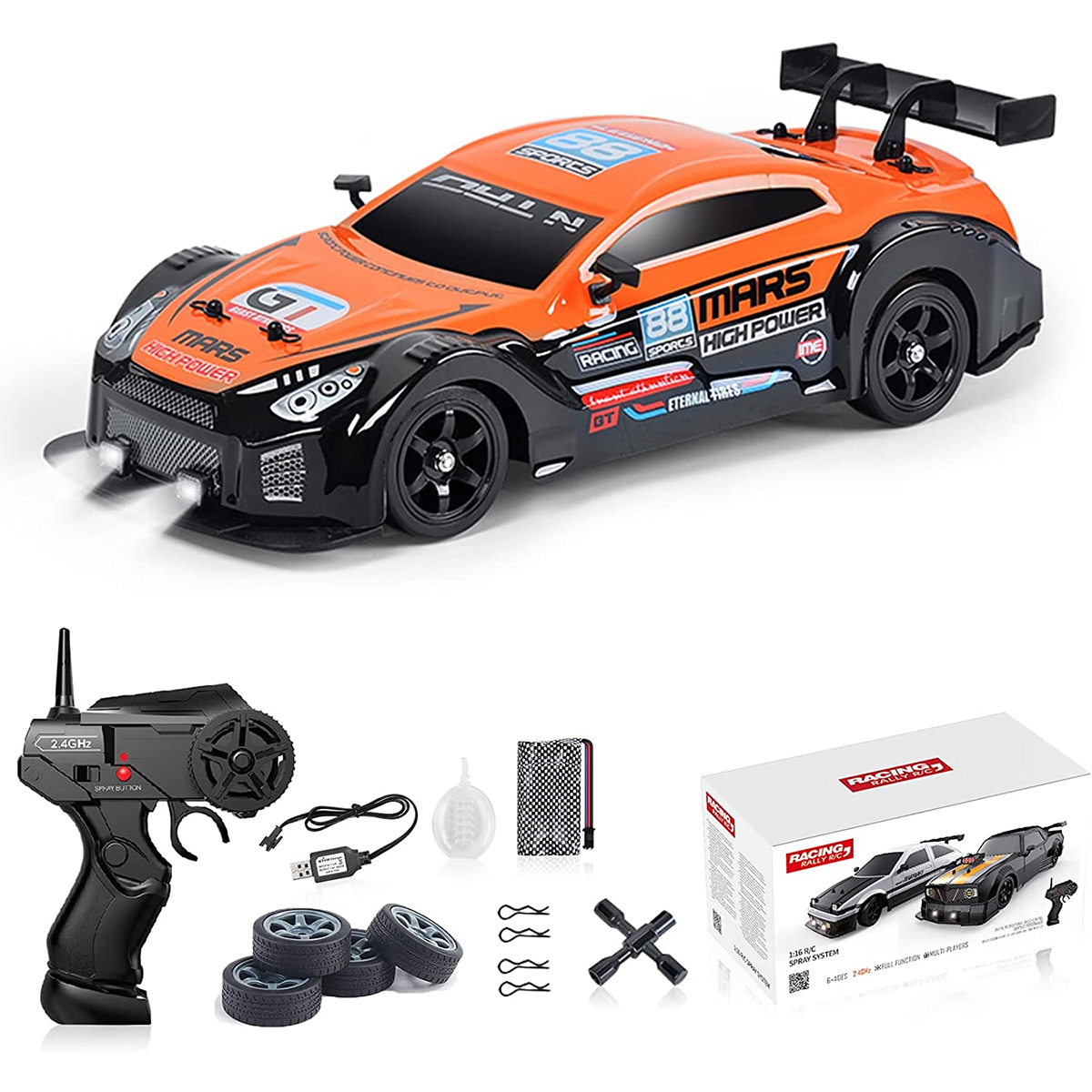 Nissan GT-R GT3 Remote Control Car RC Drift Car 1:16 Scale Фото №1
