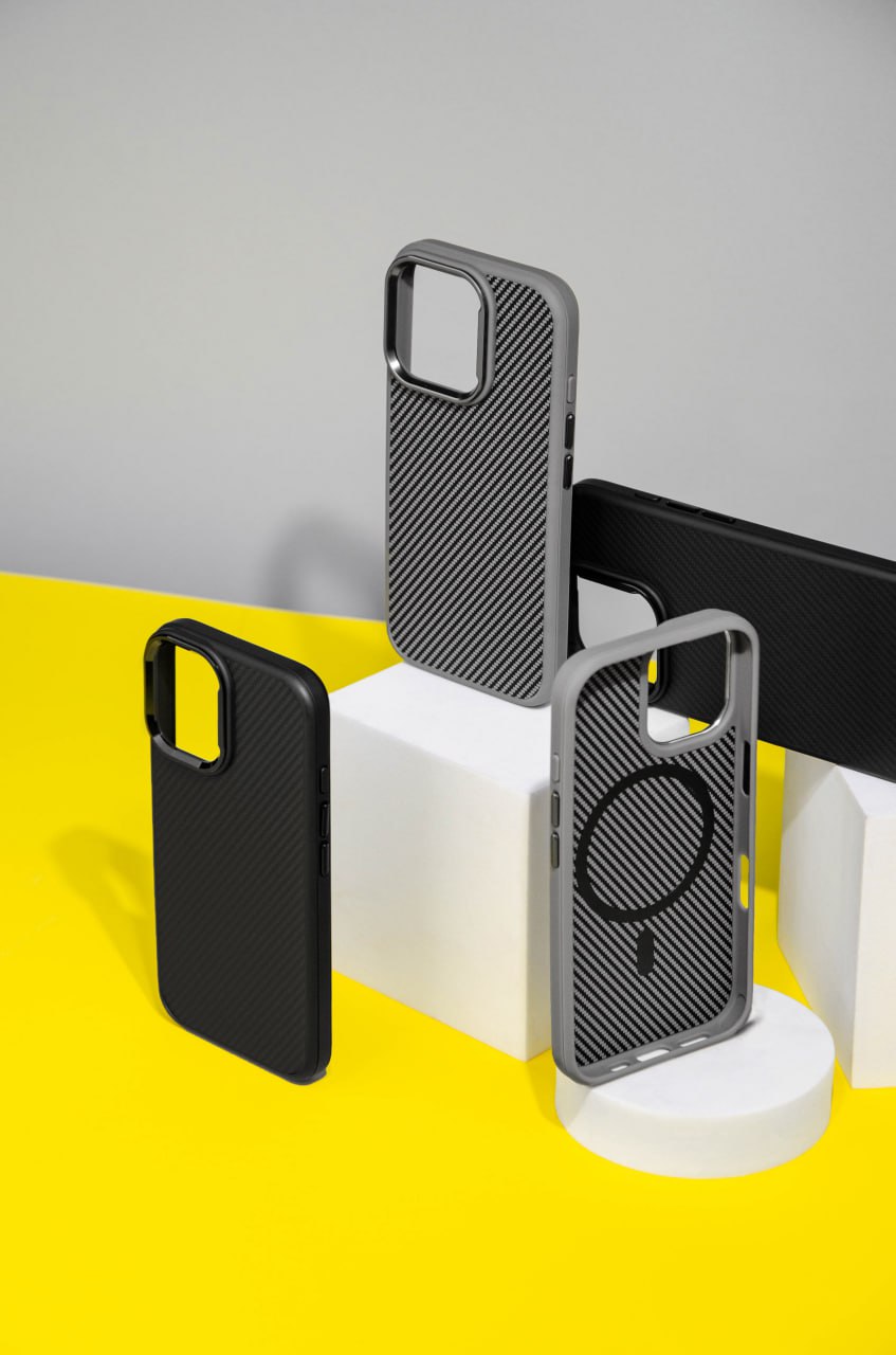 Чохол TPU+PC Carbon with MagSafe Зображення #2 Чохол TPU+PC Carbon with MagSafe Фото №2