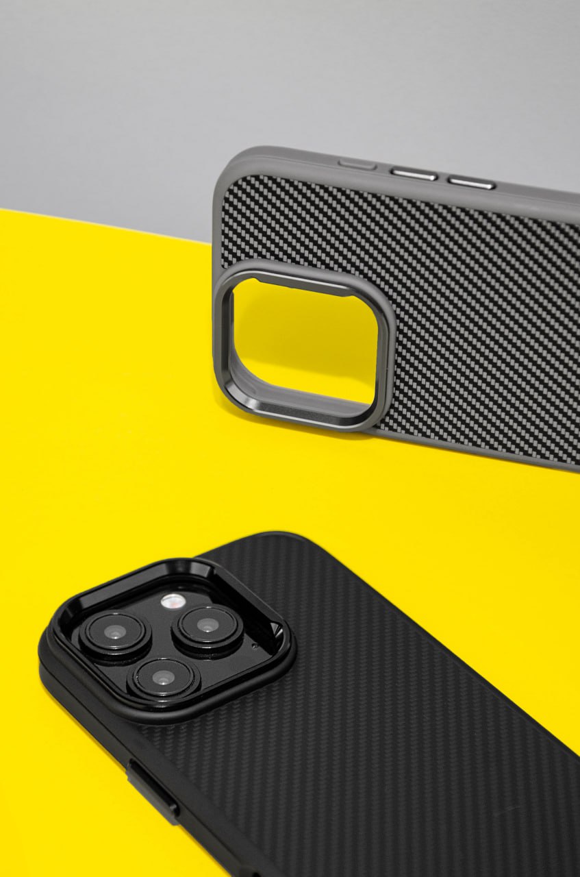 Чохол TPU+PC Carbon with MagSafe Зображення #3 Чохол TPU+PC Carbon with MagSafe Фото №3