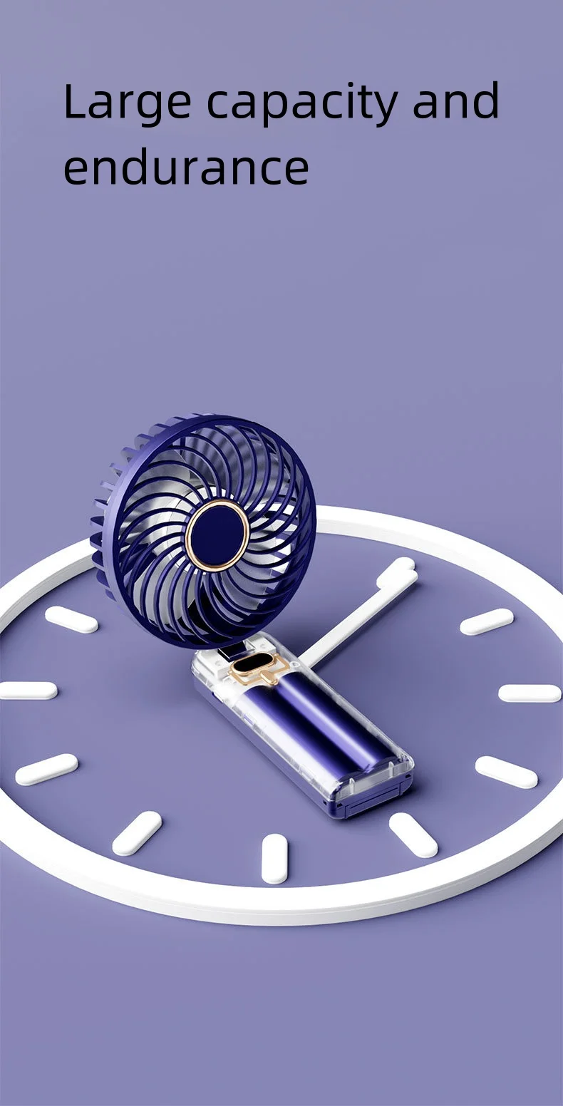 Portable Handheld Small Fan G10 Blue Фото №10