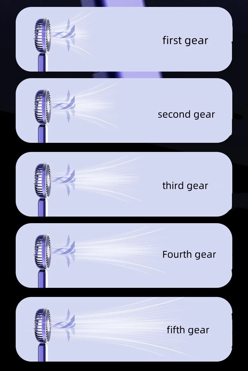 Portable Handheld Small Fan G10 Blue Фото №2